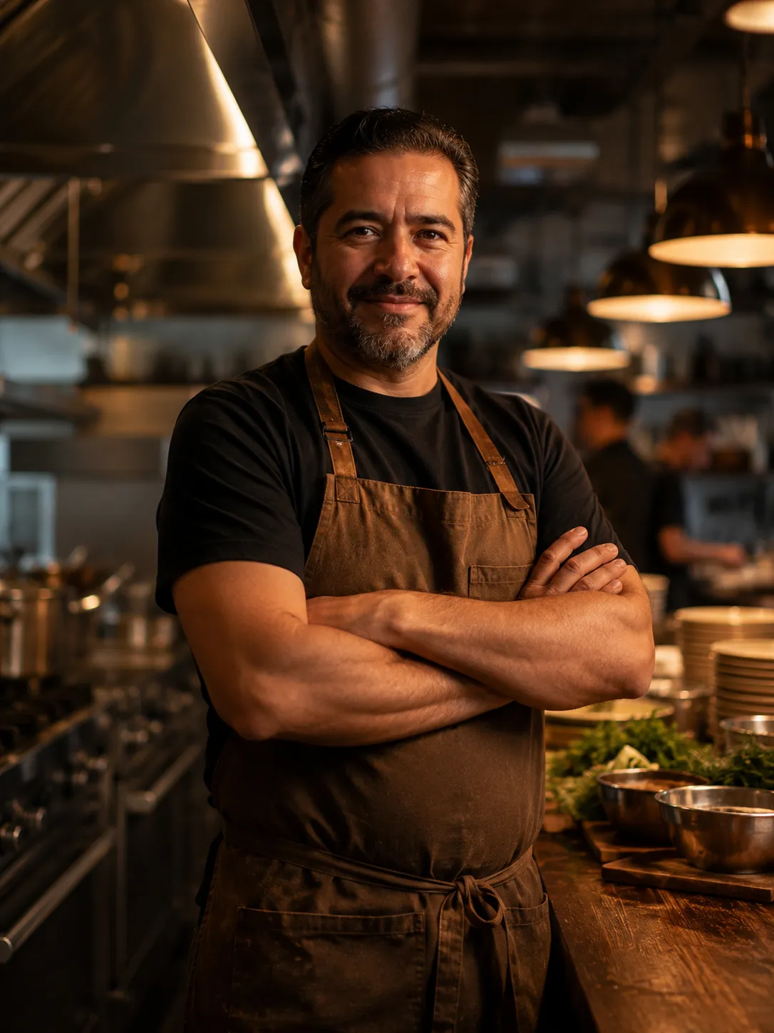 Chef de Chef Ponce en su cocina, trayectoria desde 1980
